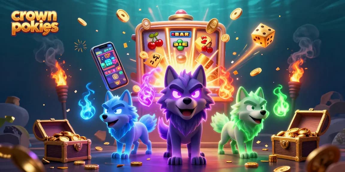 Spin crown pokies with thrilling jackpot action and vibrant casino elements.