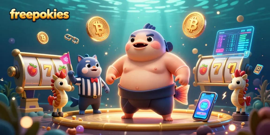Experience exhilarating freepokies gaming with vibrant characters in a dynamic underwater scene.