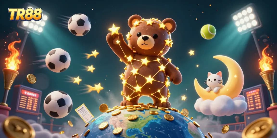 Experience thrilling wins at TR88 casino with dynamic sports elements and enchanting characters.