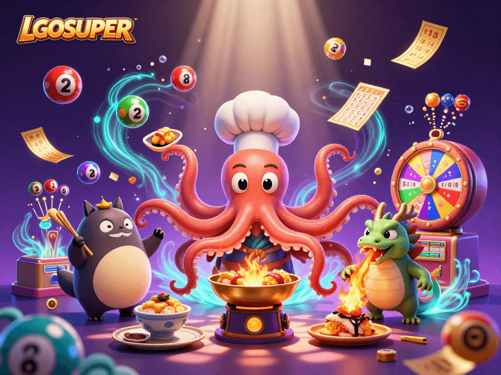 Experience thrilling gameplay at LGOSUPER with vibrant lottery balls and dynamic gaming elements.