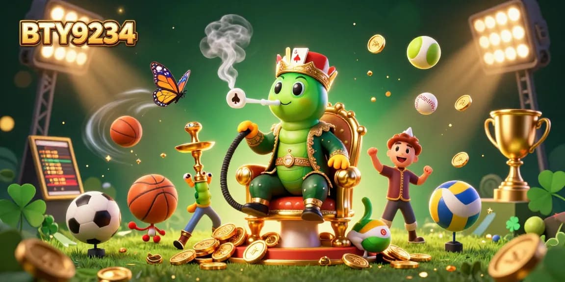 Experience BTY9234 with vibrant 3D illustration capturing dynamic sports betting elements and characters.