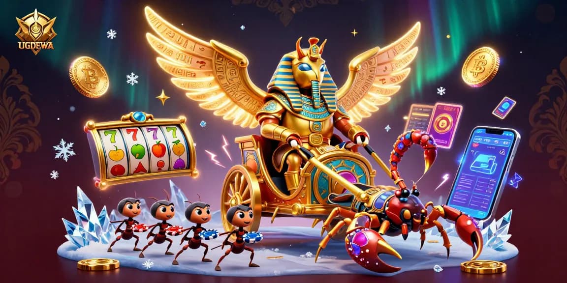 Experience thrilling slots at UGDEWA with a dazzling display of 3D casino elements and characters.