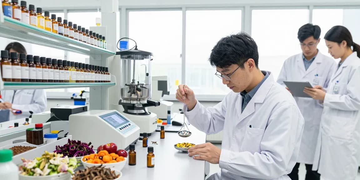 Fragrance Beads Manufacturer lab showcasing professionals developing colorful fragrance beads with essential oils.