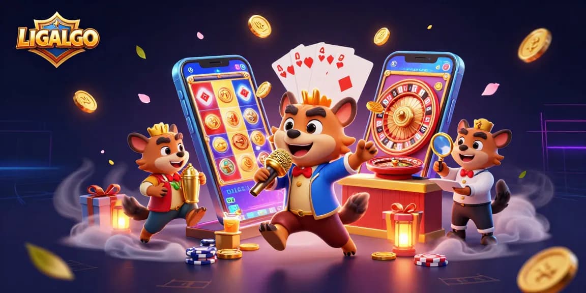 LIGALGO invites players to enjoy immersive slots with a humorous twist featuring hyenas at a casino club.