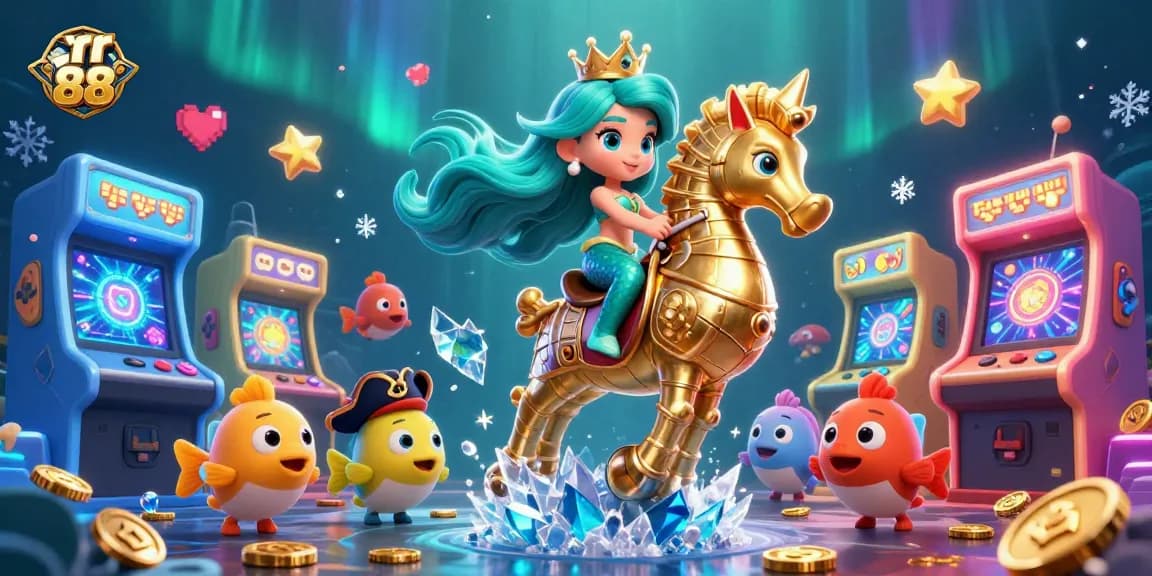 Experience the excitement at rr 88 casino with vibrant underwater characters and dynamic gaming elements.