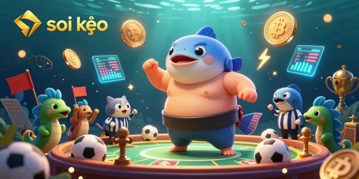 Experience soi kèo sports betting thrills with exciting underwater scenes of unique characters and dynamic elements.