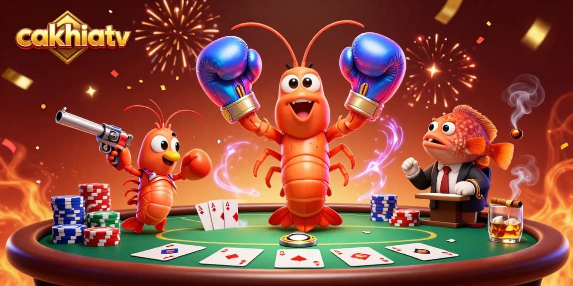 Cakhiatv showcases thrilling poker action with vibrant characters and dynamic gameplay.