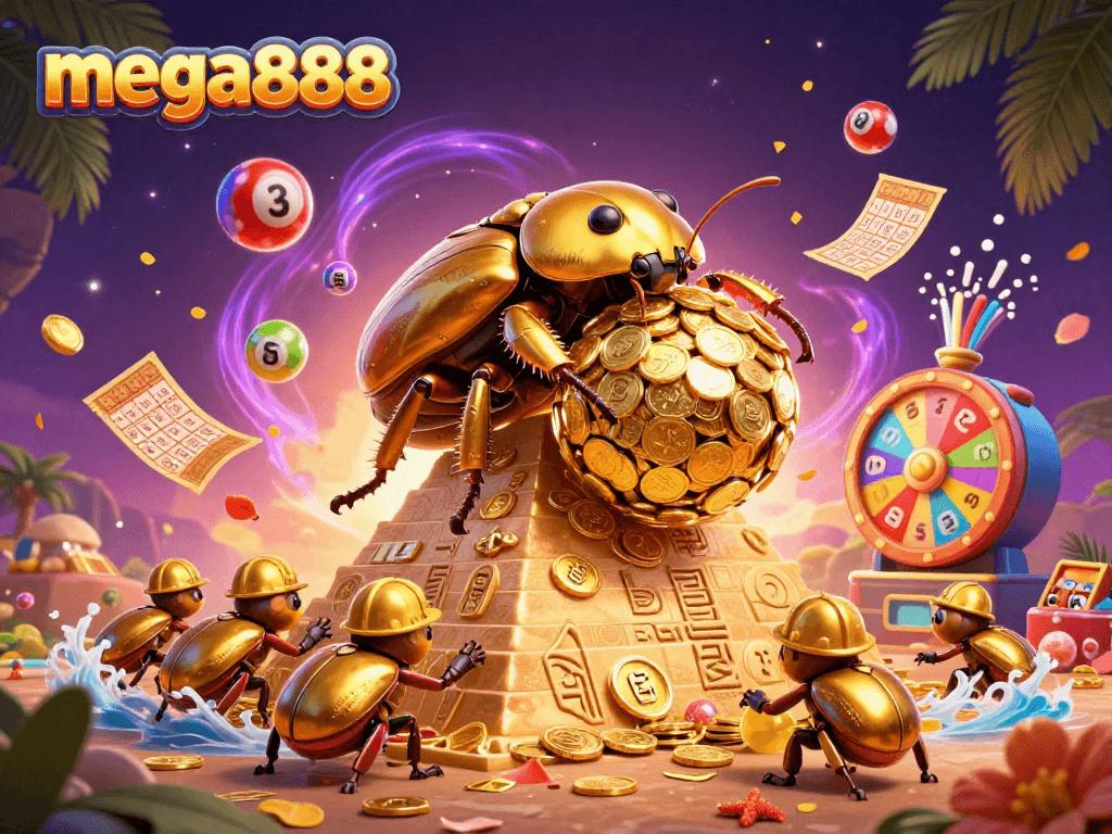 เกม mega888 มีสัญลักษณ์คาสิโนในฉากที่มีความตื่นเต้นสูง
