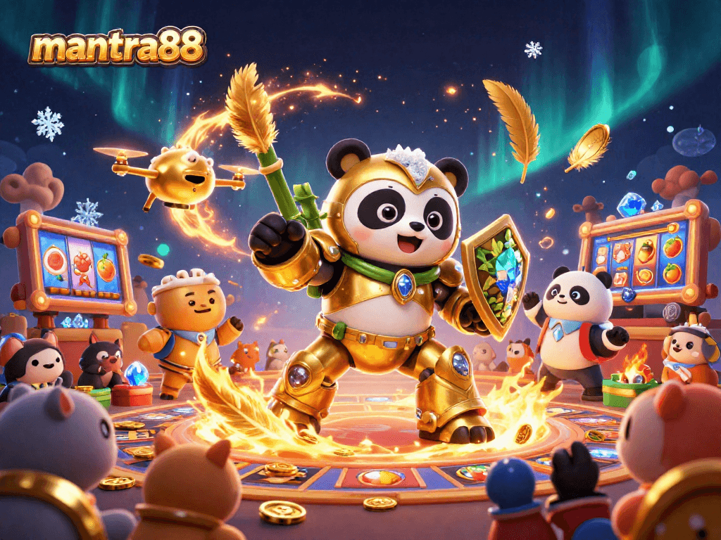 Engage in thrilling gameplay at mantra88 with vibrant characters and lively casino elements.
