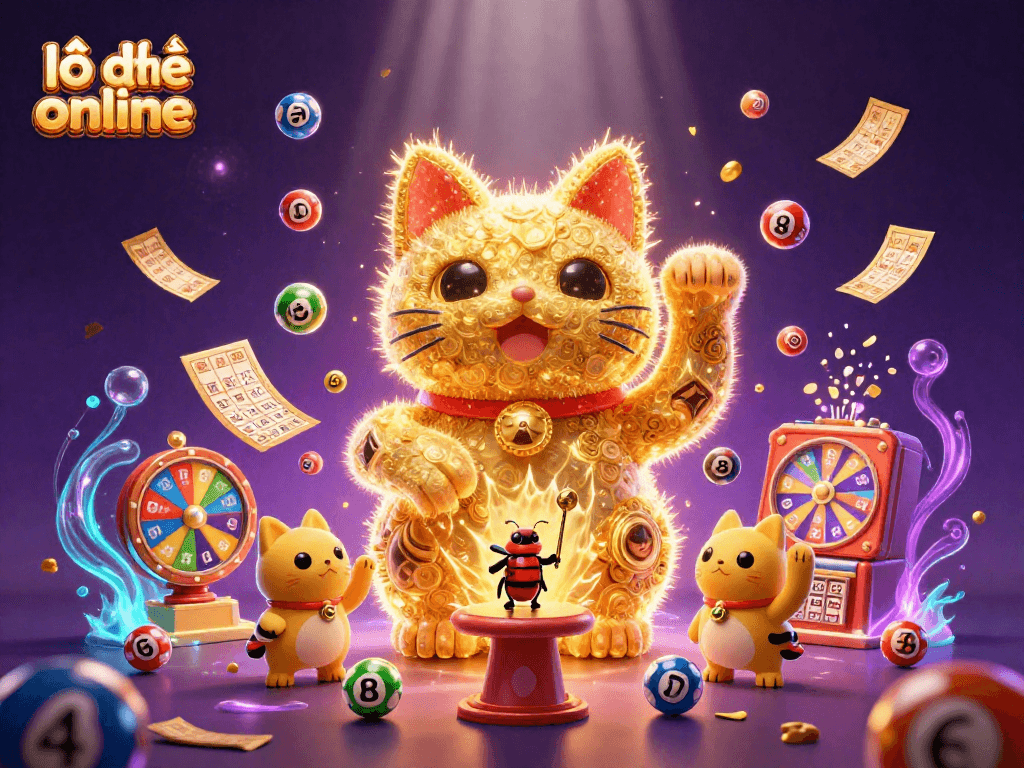 Engage with the vibrant world of lô đề online, showcasing a dynamic scene of lottery fun.
