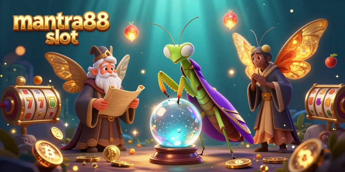 Spin the reels in mantra88 slot as a fortune teller reveals jackpots surrounded by mystical oracles.