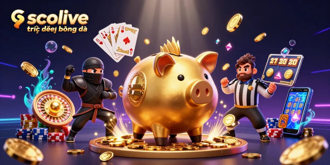 Experience the excitement of socolive trực tiếp bóng đá with vibrant characters and dynamic casino elements.