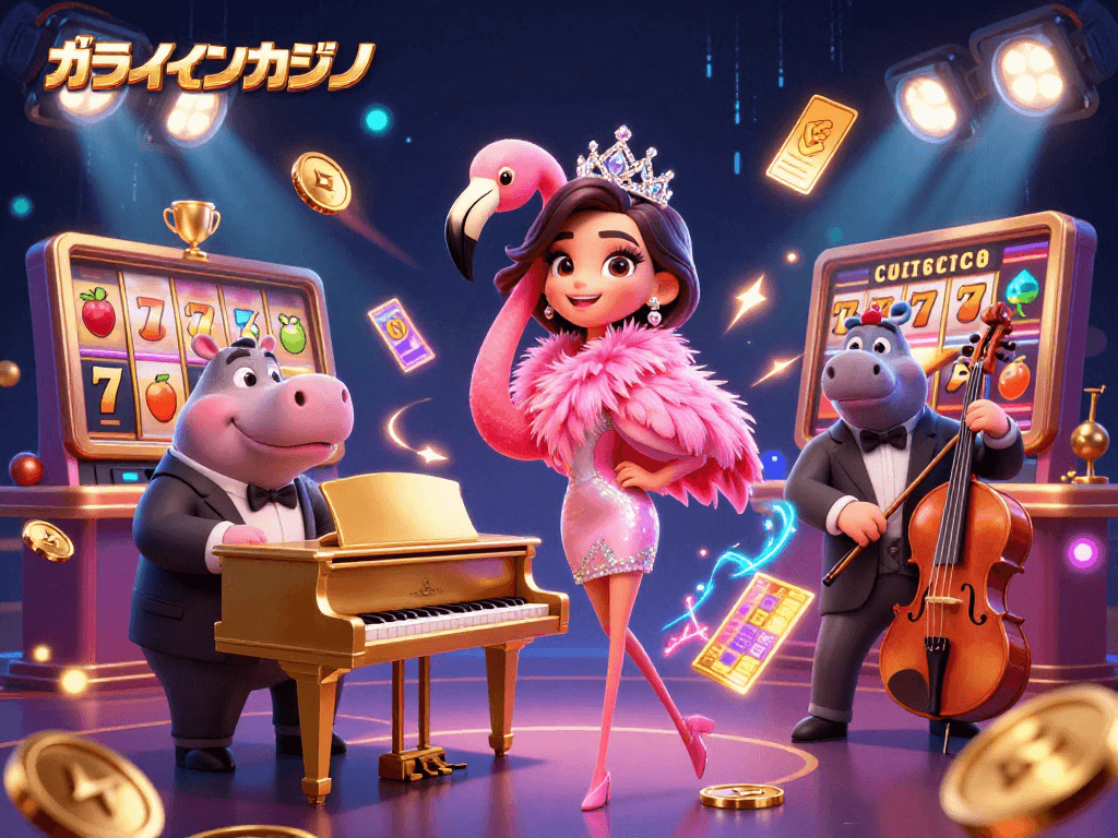 オンラインカジノでリアルマネーを賭けるスロットゲームを楽しむシーン