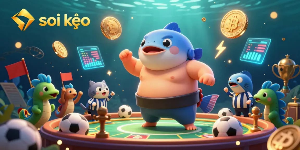 Experience soi kèo sports betting thrills with exciting underwater scenes of unique characters and dynamic elements.