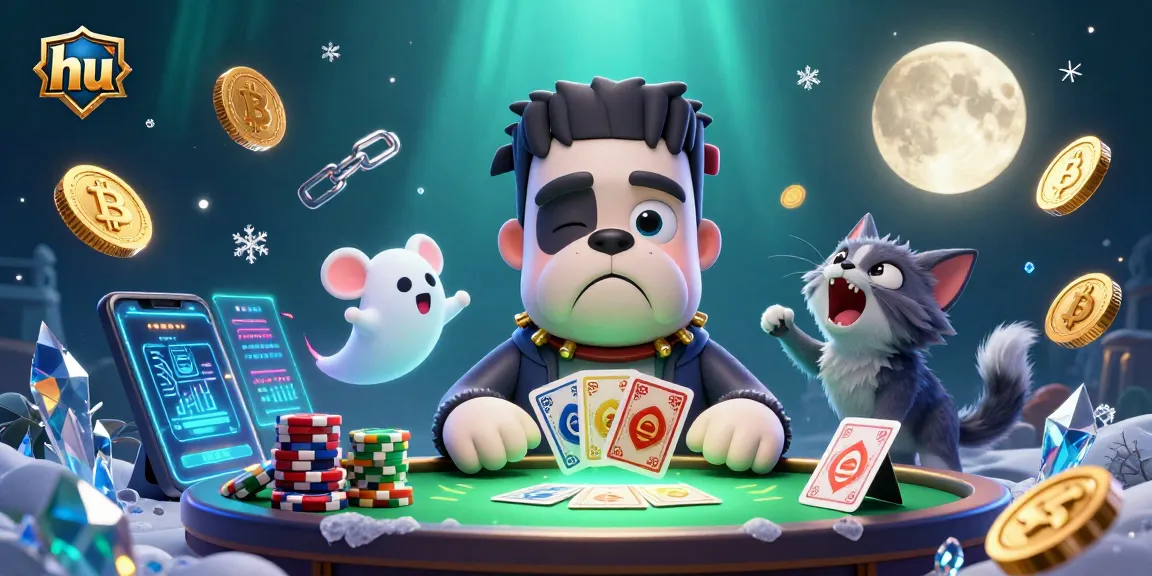 Join the thrilling action at hu with a captivating illustration of casino characters and gaming elements.