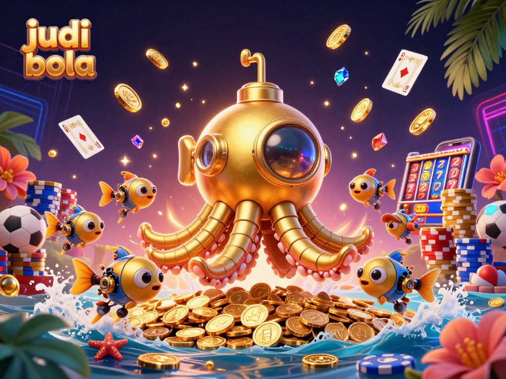 Experience judi bola excitement with golden kraken and dynamic sports betting elements.