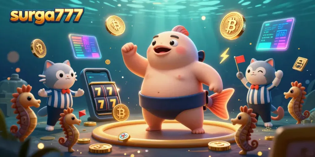 Experience thrilling gameplay at surga777 with massive slots, crypto coins, and a vibrant underwater carnival.
