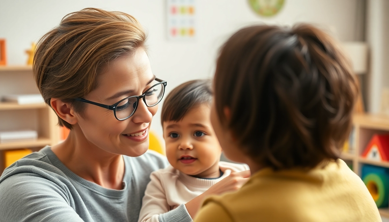 Engaged child during Autism Therapy session with a caring therapist.