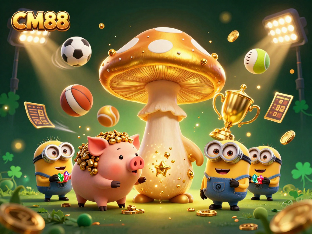 Experience excitement at CM88 Casino with magical elements and vibrant sports dynamic scene.