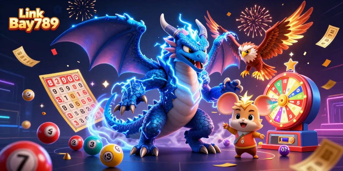 Engage with thrills at Link Bay789, where colorful lottery elements and 3D characters enhance the gaming experience.