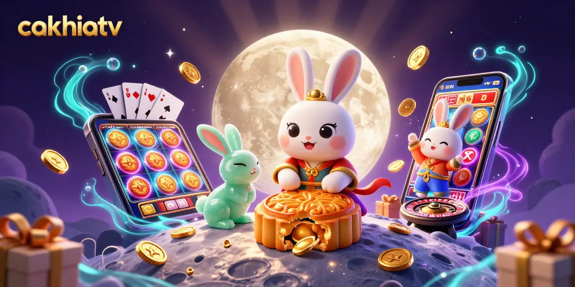 Experience exciting gameplay with cakhiatv in a vibrant, ultra-detailed casino illustration.