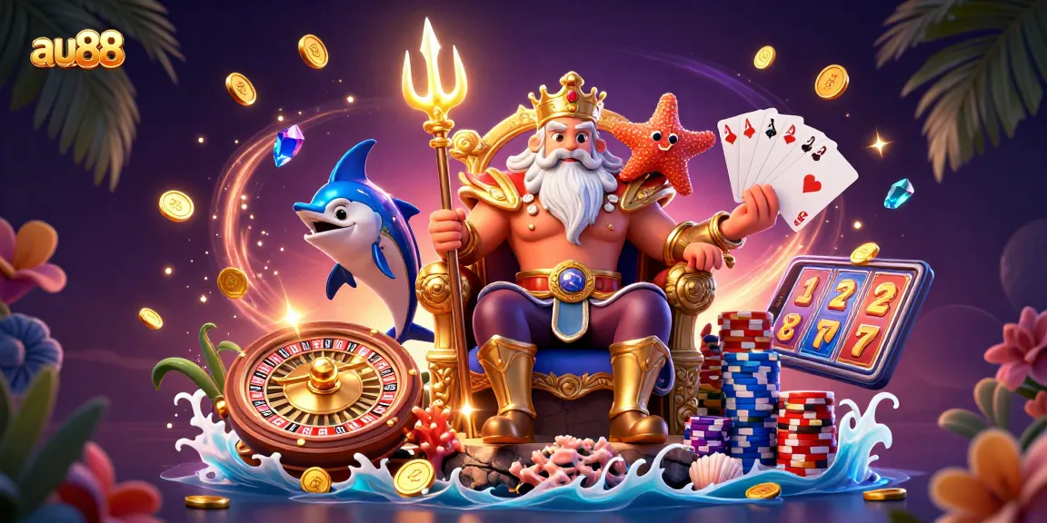 Experience immersive gaming at au88 with dynamic casino elements, featuring vibrant characters and action.