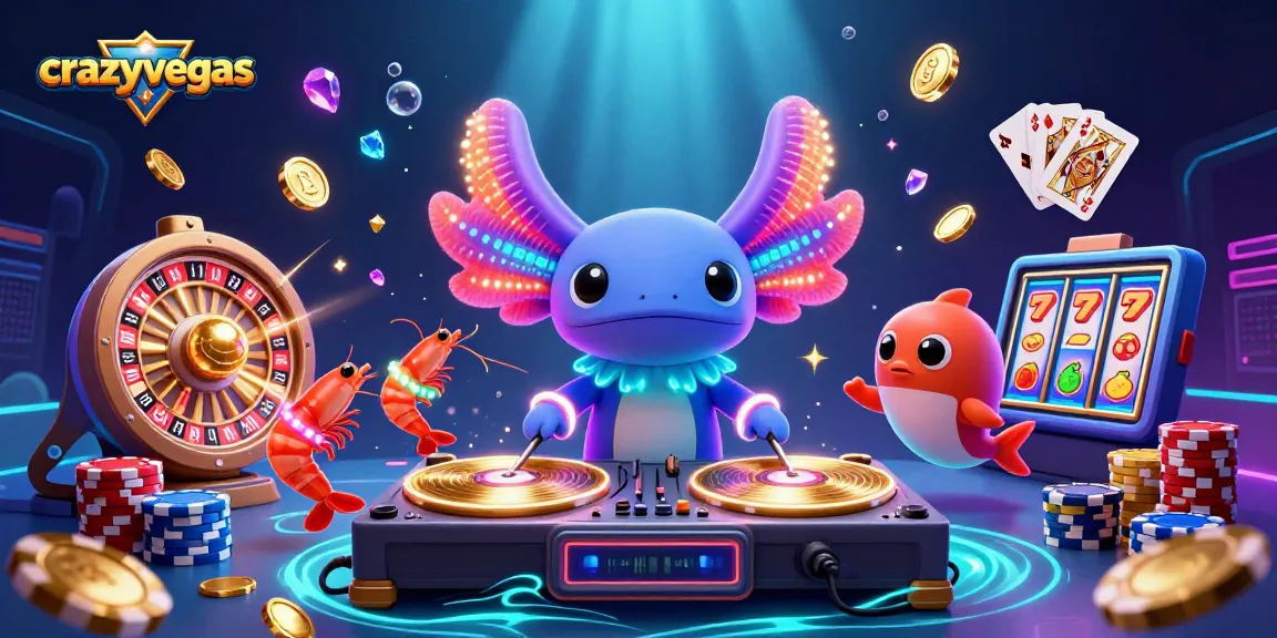Join the fun at crazyvegas with colorful sea creatures and exciting casino adventures!