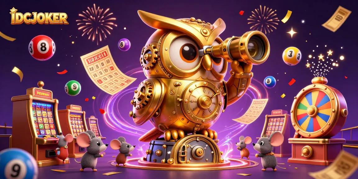 IDCJOKER showcases an interactive gaming experience with vibrant elements in a dynamic casino setting.
