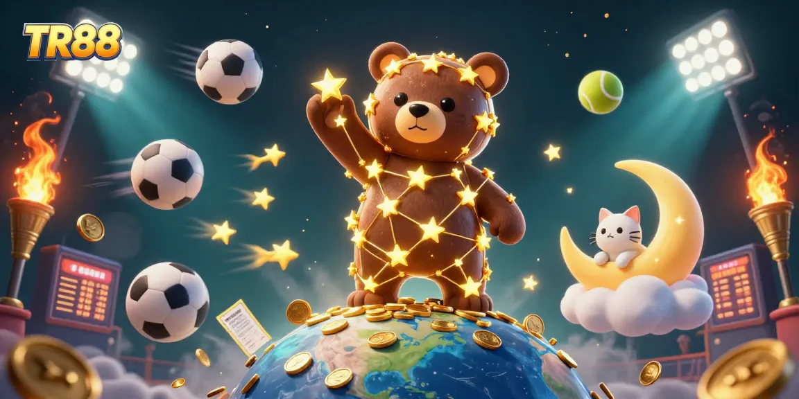 Experience thrilling wins at TR88 casino with dynamic sports elements and enchanting characters.