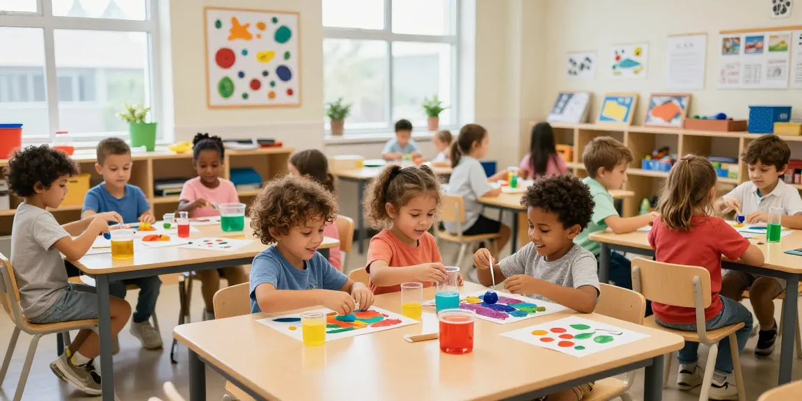 Children learning and exploring at Pegasus International Preschool, a premier choice for シンガポール 幼稚園 日本人, in an interactive and colorful classroom environment.