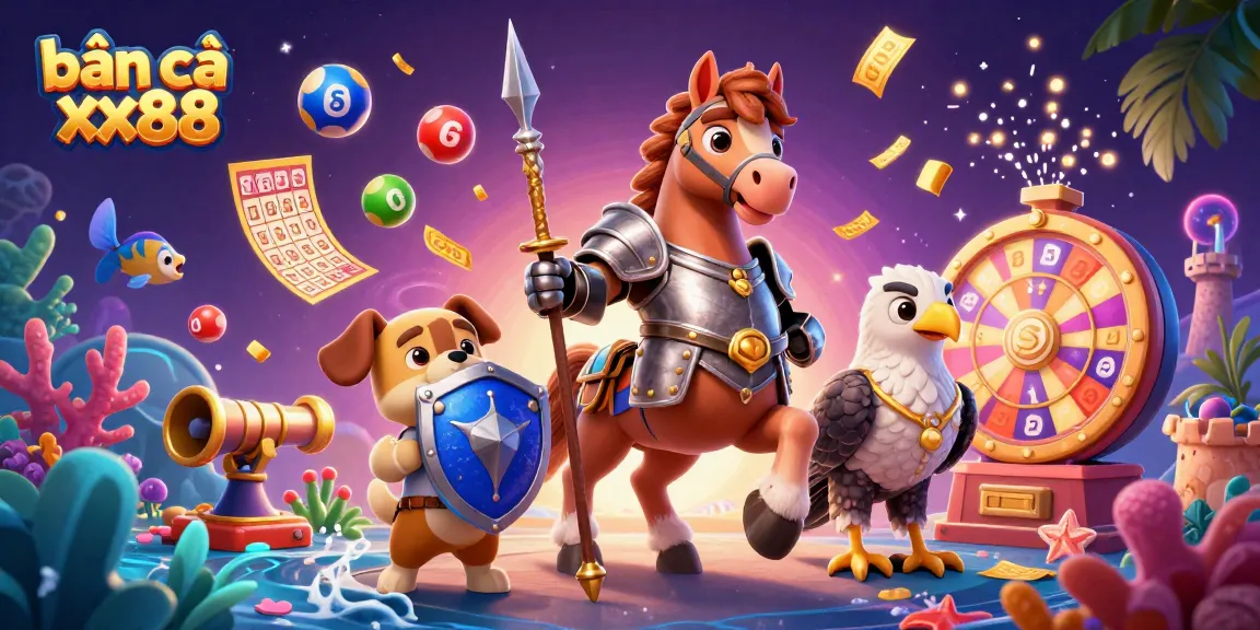 Bắn cá xx88 immerses players in a vibrant underwater adventure with teaming sea creatures and dynamic game elements.