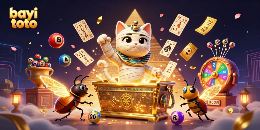 Mengalami keseruan bayi toto di kasino dengan karakter kucing mummy dan elemen lotere yang menarik.