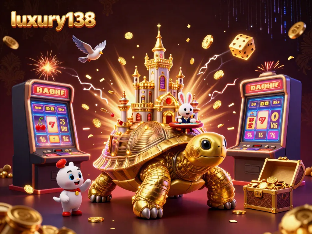 Experience luxury138's vibrant casino world with engaging characters and dynamic gaming elements.