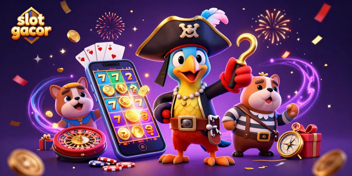 Play thrilling games and discover slot gacor adventures with colorful pirate characters!