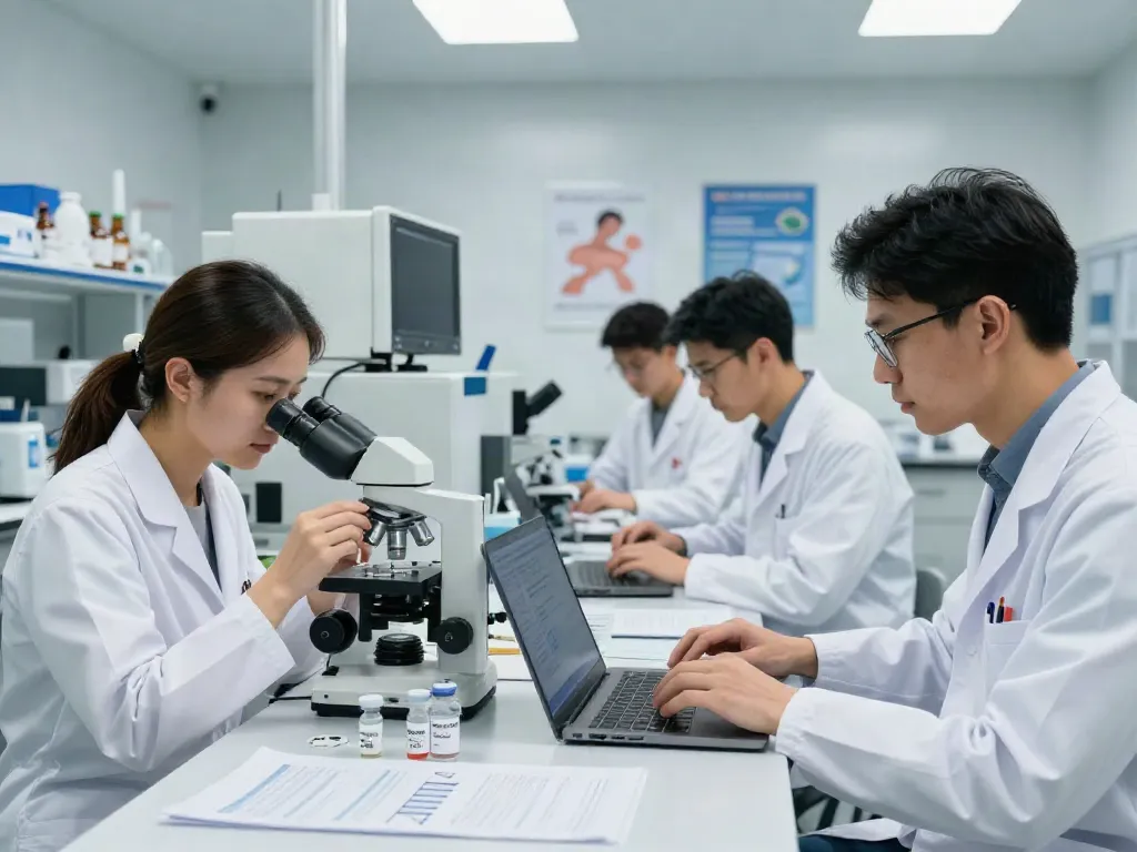 Discover innovative peptide research with Retatrutide (30mg) in a cutting-edge health laboratory.