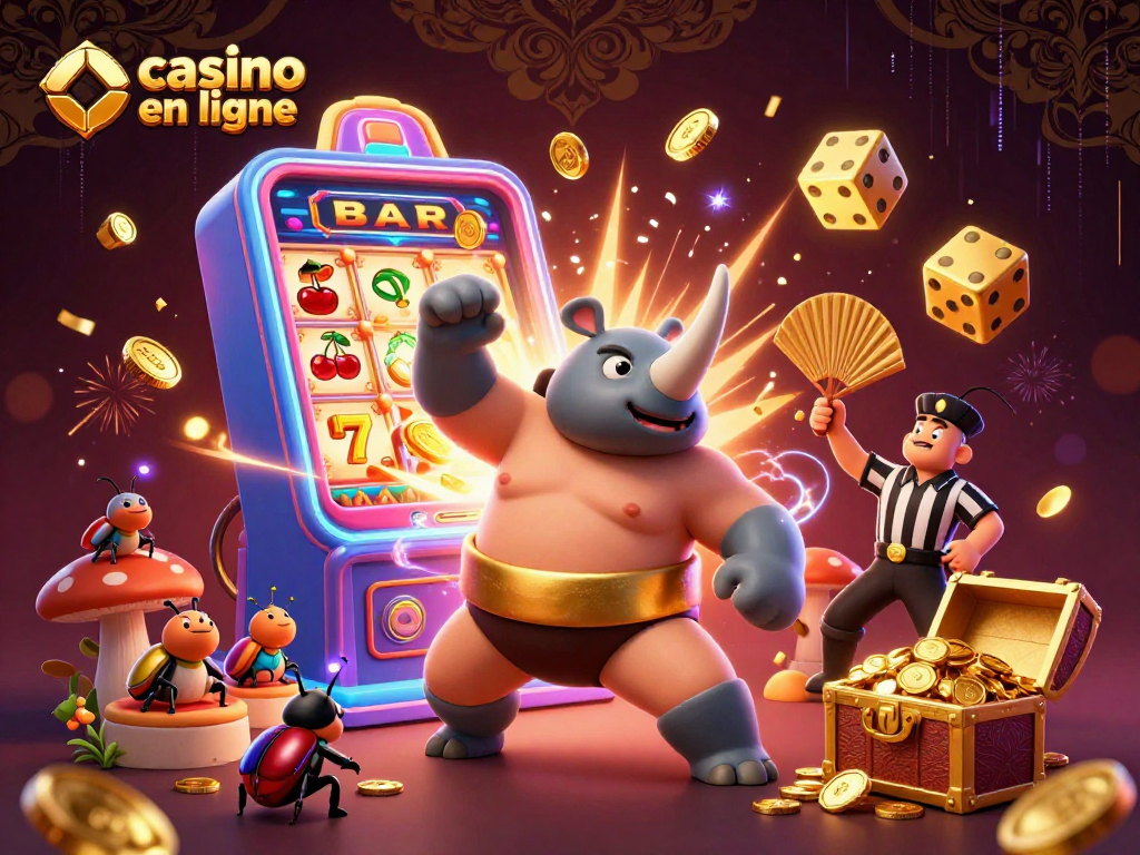Plonger dans le casino en ligne avec des personnages colorés et des éléments de jeu captivants.