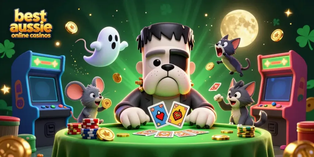 Join the fun at the best aussie online casinos with lively characters and gaming themes.