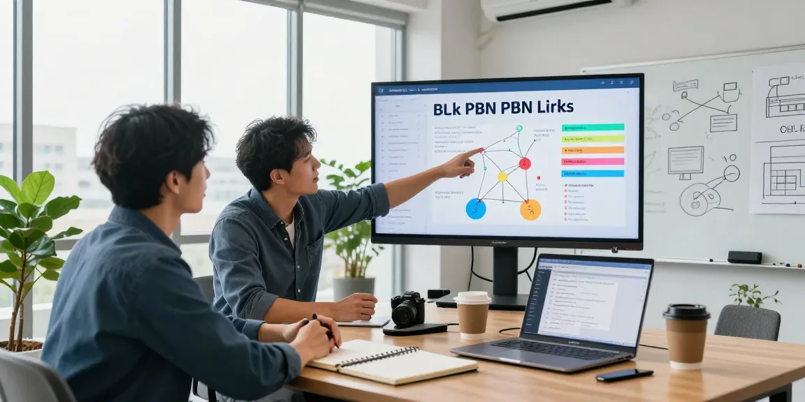 Innovative professionals discussing effective bulk PBN links strategies in a bright office.