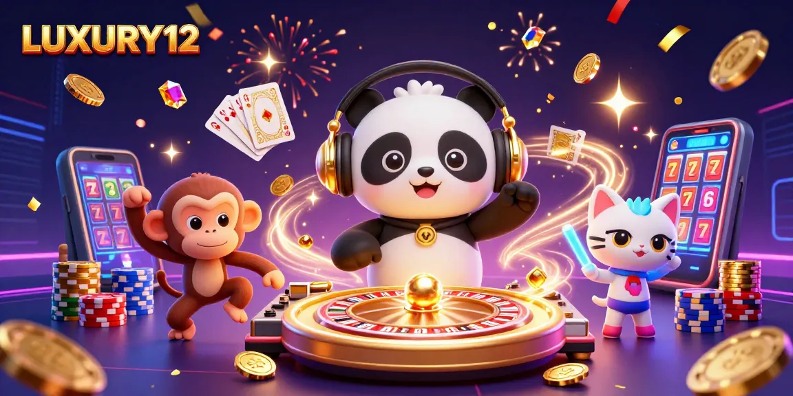 LUXURY12 menawarkan sensasi putaran slot yang menyenangkan dengan karakter kartun 3D dalam suasana kasino.
