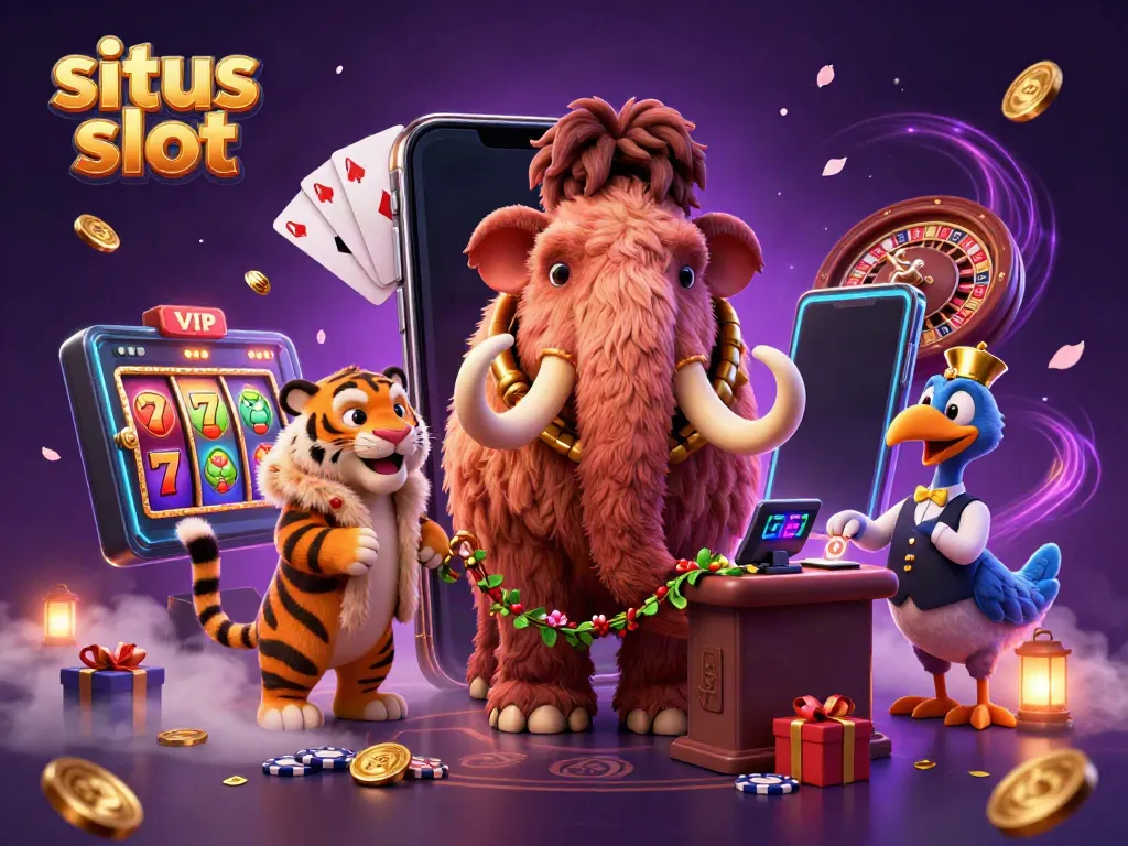 Gambarkan situs slot dengan mammoth bouncer, tamu VIP, dan doorman dodo di casino