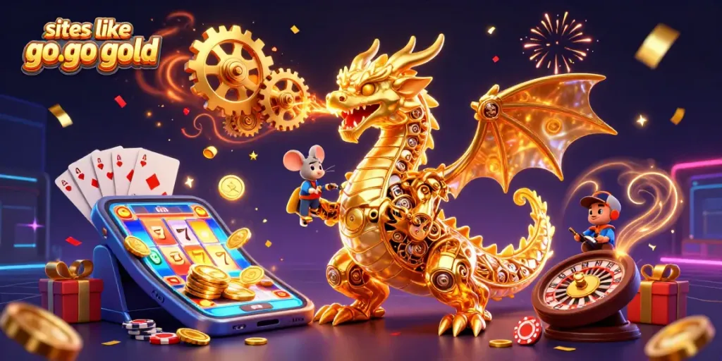 Experience thrilling action at sites like go go gold with golden coins, slot games, and vibrant gaming elements.