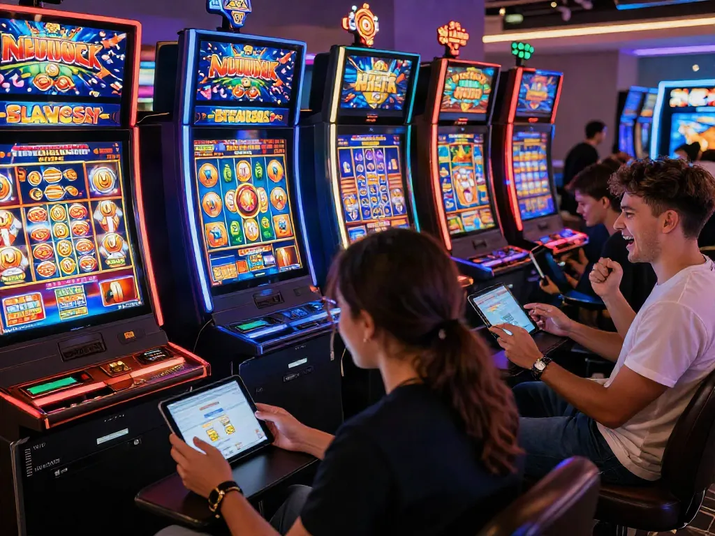 Slot88: Pemain kasino online merayakan kemenangan di perangkat digital.