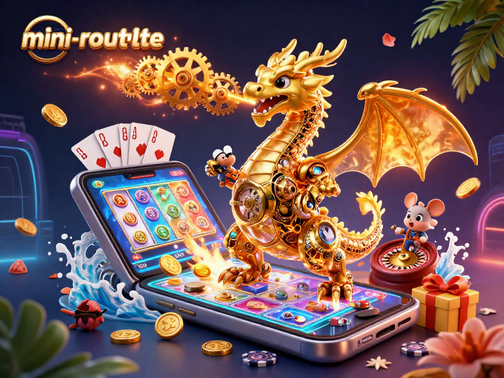 Experience thrilling mini-roulette action with vibrant gaming elements and dynamic character interaction.