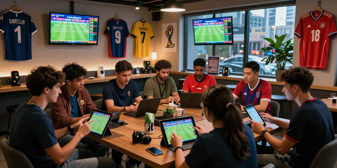 Excited fans engaging in sports betting activities at CIKA4D during the 2026 World Cup.