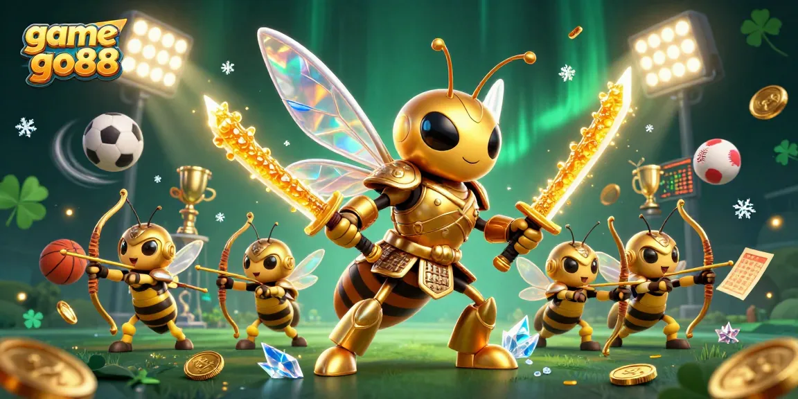 Experience the thrill of game go88 with this vibrant 3D illustration showcasing dynamic casino elements.