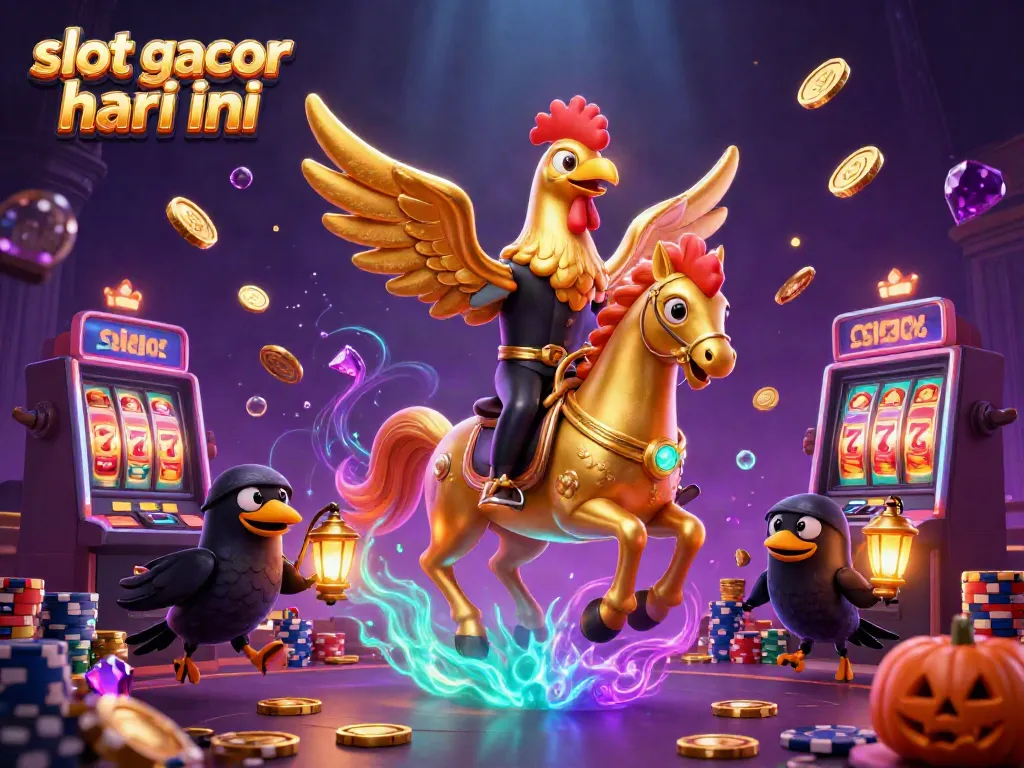 Mainkan slot gacor hari ini dengan semua karakter berwarna penuh dan elemen kasino yang menarik.