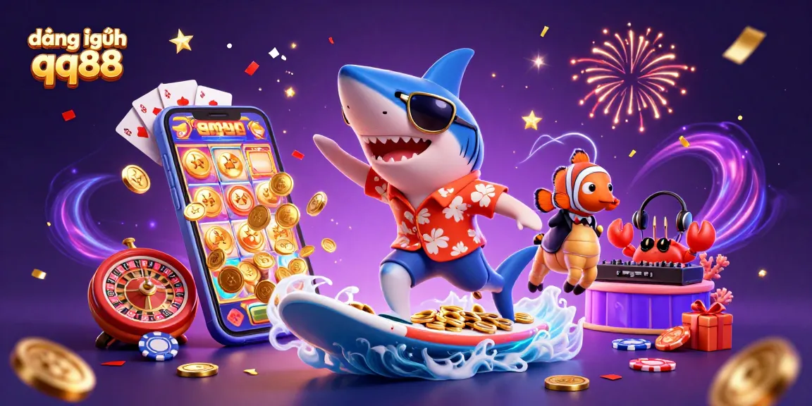 Engage in action with đăng nhập qq88 while enjoying a vibrant 3D casino scene filled with excitement.