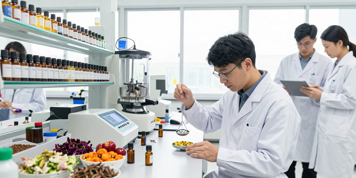 Fragrance Beads Manufacturer lab showcasing professionals developing colorful fragrance beads with essential oils.