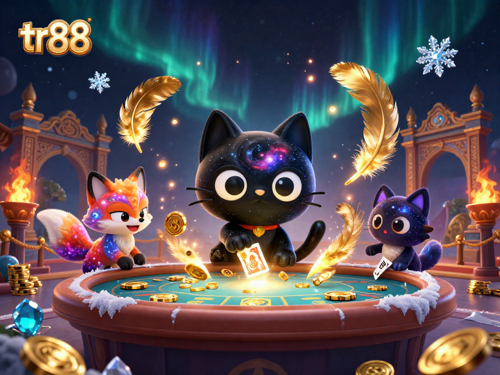 Play exciting games with tr 88, where the cosmic casino lights up fortune with thrilling chips and cards!