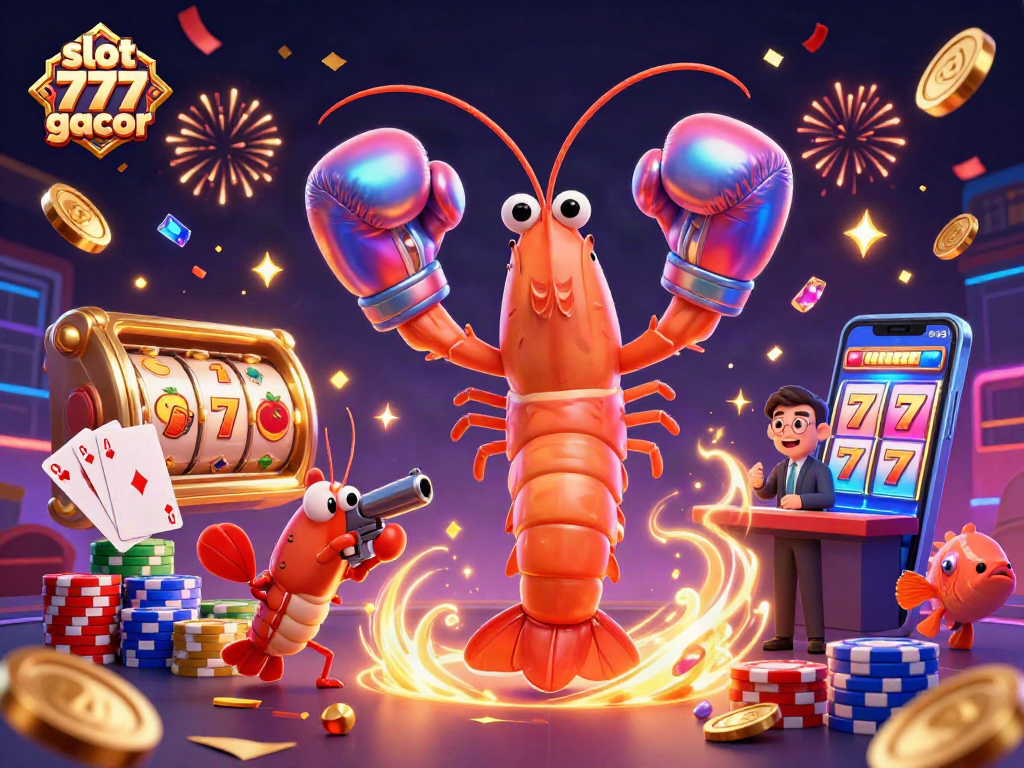 Experience the thrill of slot 777 gacor with this vibrant 3D casino scene featuring lucky sevens and sparkling elements.